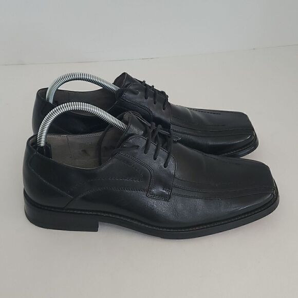 Stacy Adams Mens Corrado Black Leather Oxford Dress Shoes Size 8 23274-01 - Picture 1 of 12